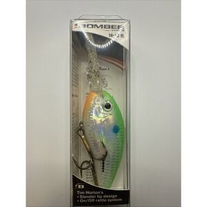 Bomber Tim Horton's Switchback Shad, Citrus,8-14ft Crankbait On/Off Rattle, NIB